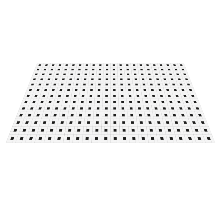 Checked Pattern Style tile vinyl rug - TenStickers