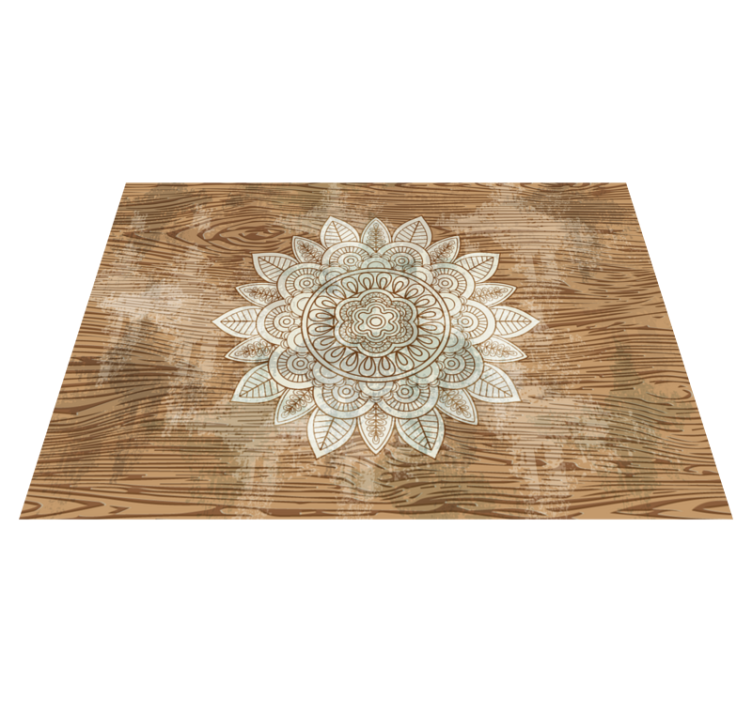 Mandala Focal Point mandala vinyl rug - TenStickers