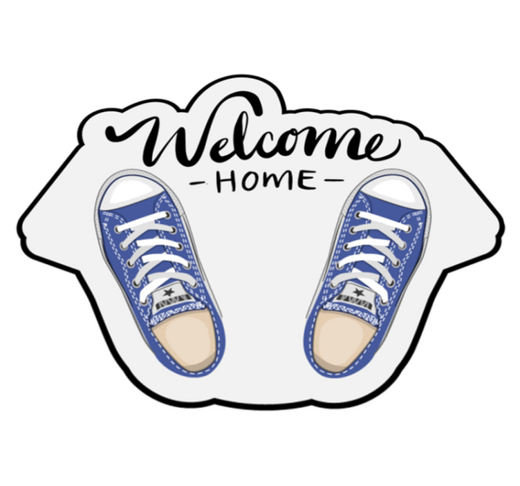 Welcome Footwear custom rug - TenStickers