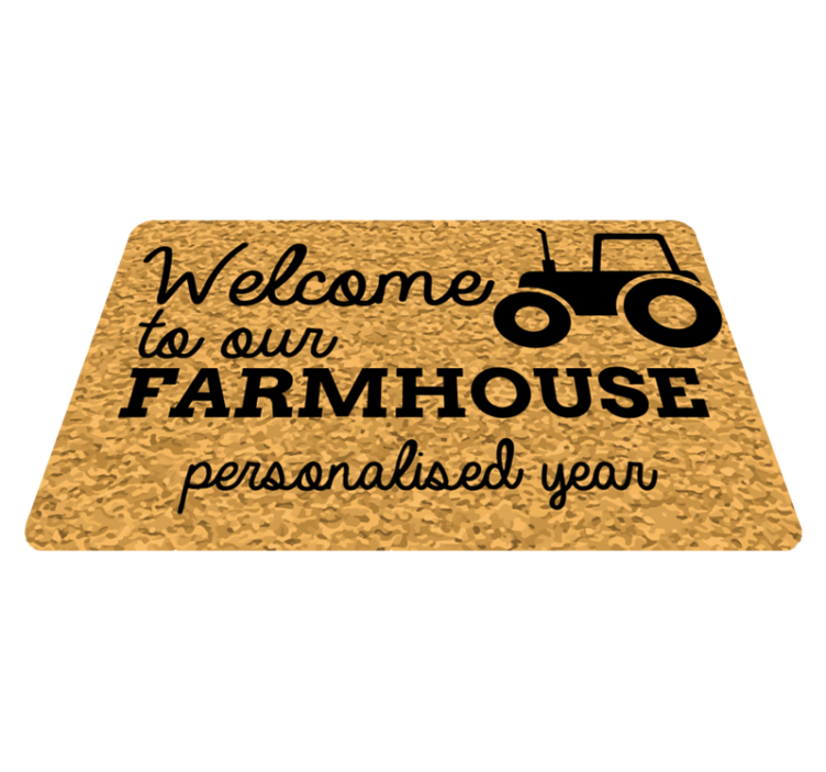 Welcome to our farmhouse tractor custom rug - TenStickers