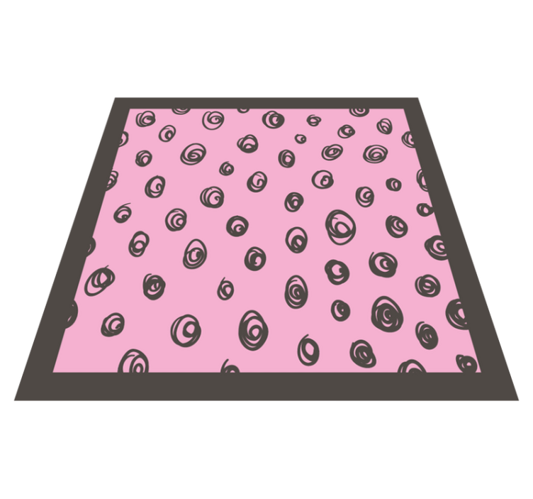Spiral Pattern Decor bedroom vinyl rug - TenStickers