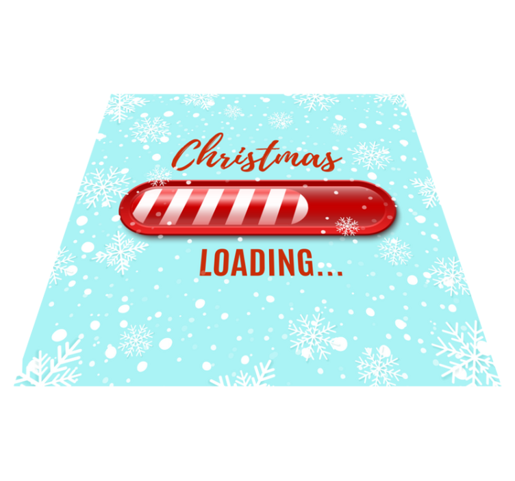 Loading christmas candy cane custom rug - TenStickers