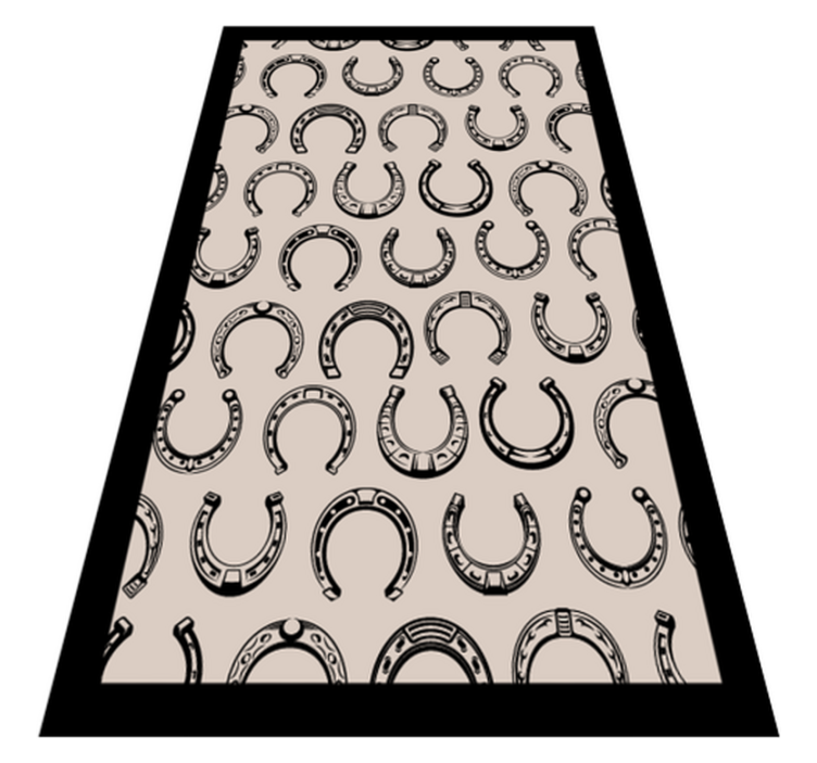 Horseshoe Pattern mosaic vinyl rug - TenStickers