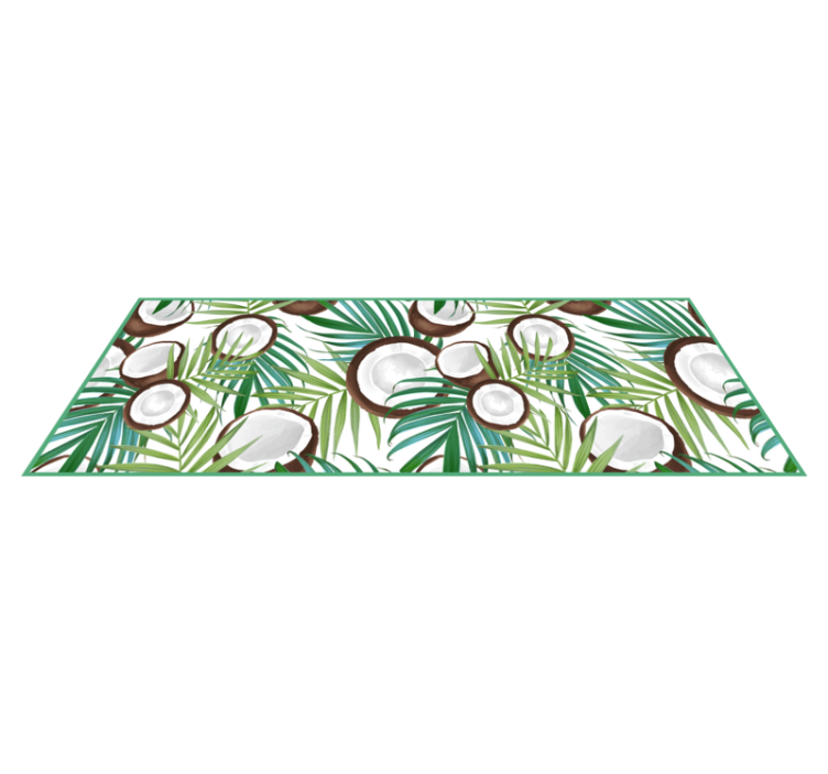 Coconut pattern kitchen floor tiles - TenStickers