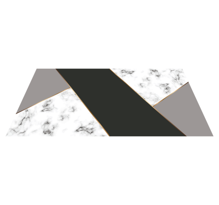 Black and gray marble texture carpet - TenStickers
