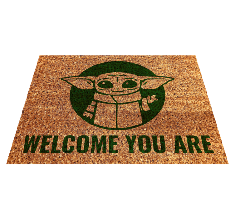 Welcome you are quote entrance hall vinyl rug - TenStickers