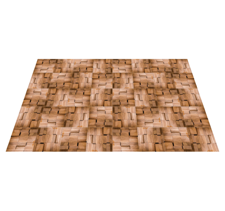 Natural texture design wood effect vinyl rug - TenStickers