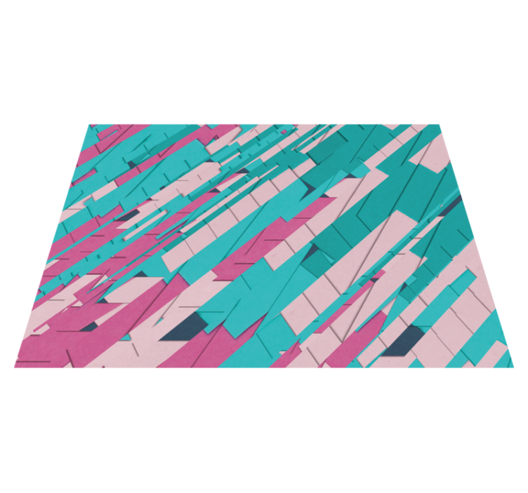 Abstract Angular Pattern geometric vinyl rug - TenStickers