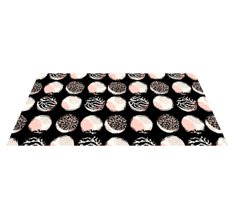 Abstract geometric leopard pattern animal rug - TenStickers