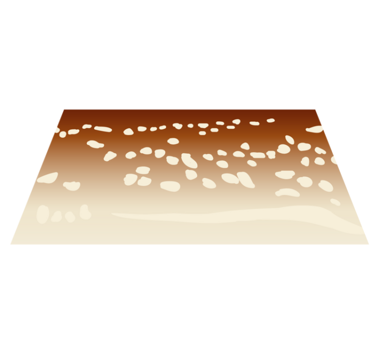 Brown walkway stone effect vinyl rug - TenStickers