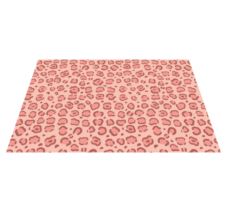 Leopard Dots animal print vinyl rug - TenStickers