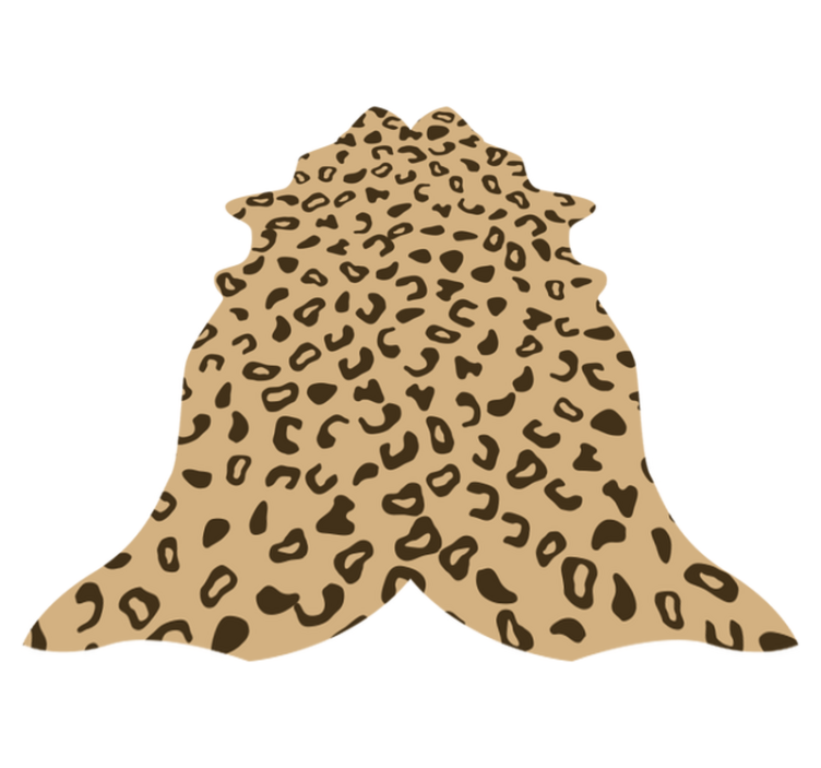 Leopard form pattern animal print vinyl rug - TenStickers