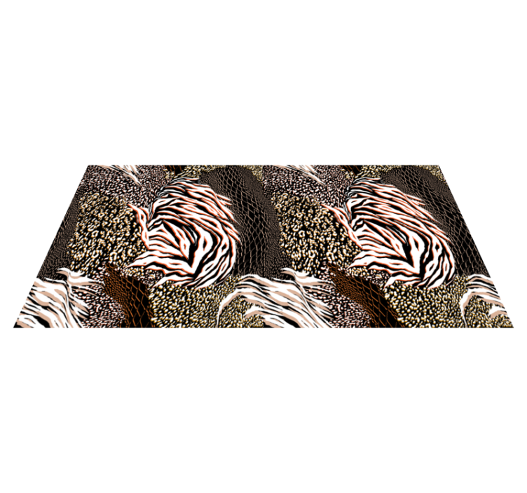 Striking Zebra Patterns animal print vinyl rug - TenStickers