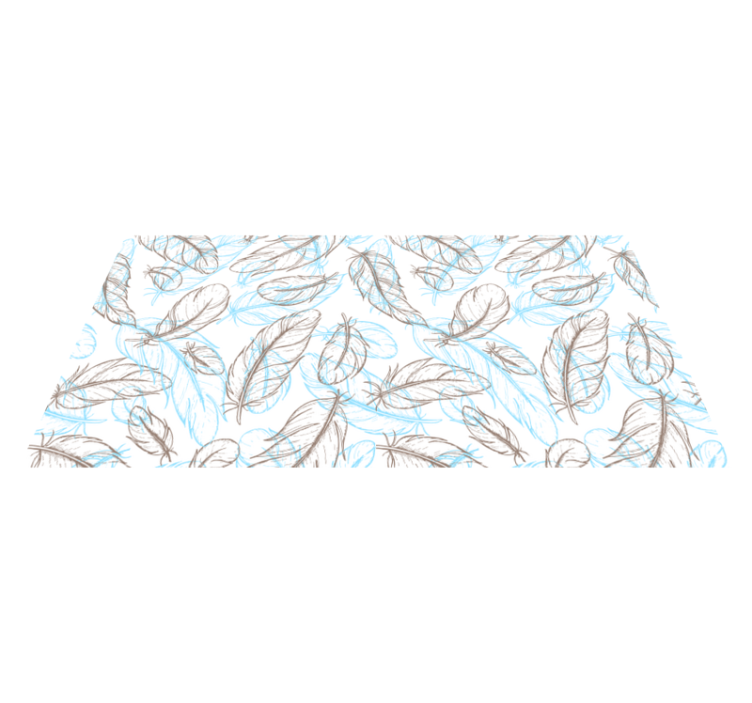 Nature Inspired Leaves entrance hall vinyl rug - TenStickers