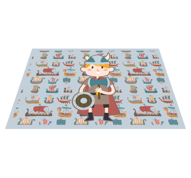 Viking adventures kids vinyl rug - TenStickers