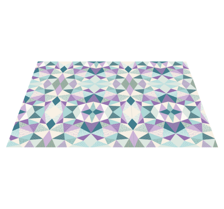 Colorful Geometry geometric vinyl rug - TenStickers