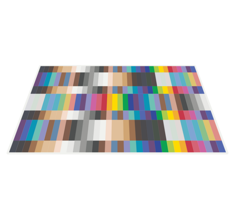 Colorful Stripe Pattern vinyl rug - TenStickers