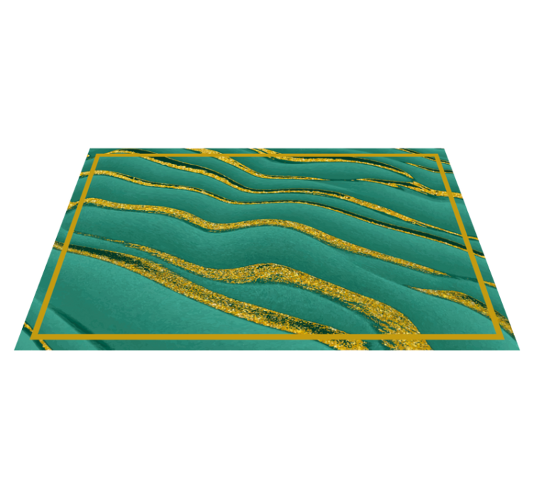 Abstract Wave Pattern marble vinyl rug - TenStickers