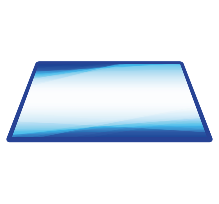 Cool Gradient Blend minimal vinyl rug - TenStickers