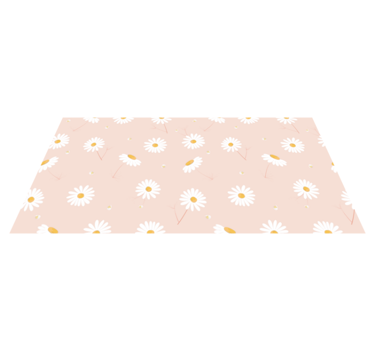 Daisy Flower Arrangement floral vinyl rug - TenStickers