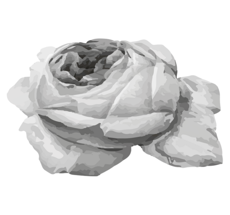 Rose Blossom floral vinyl rug - TenStickers