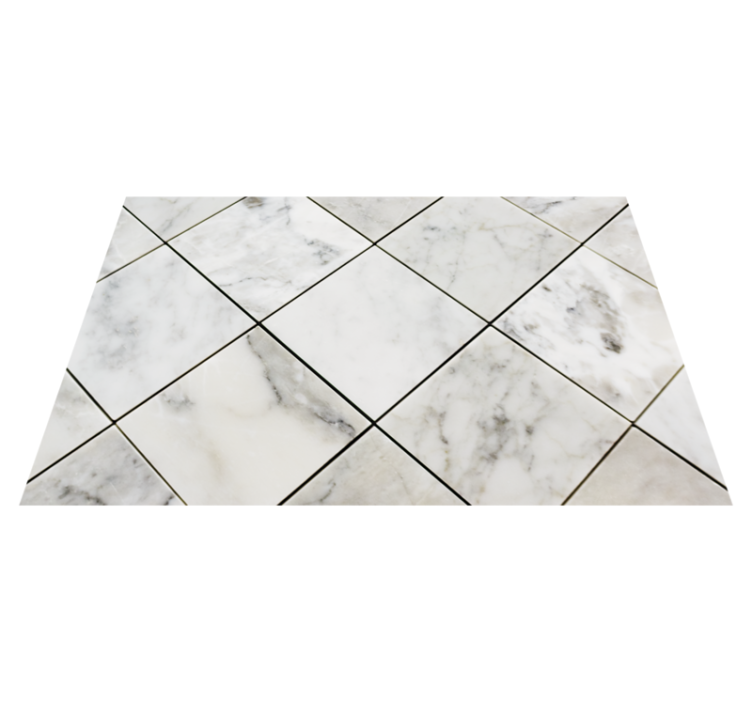 Elegant grey motif marble vinyl rug - TenStickers