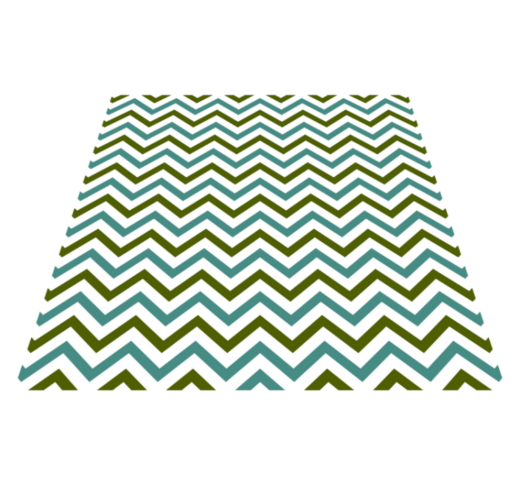 Chevron delight geometric vinyl rug - TenStickers