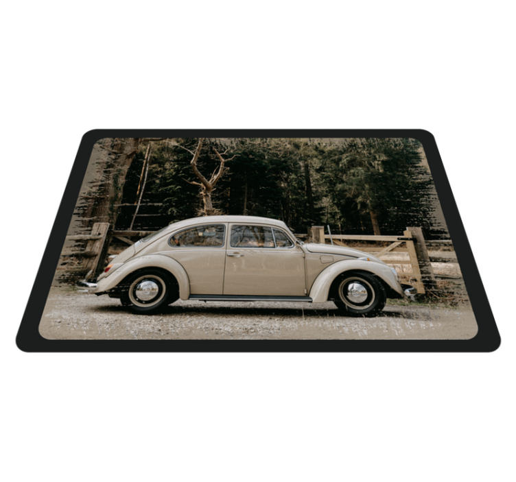 VW Beetle vintage vinyl rug - TenStickers