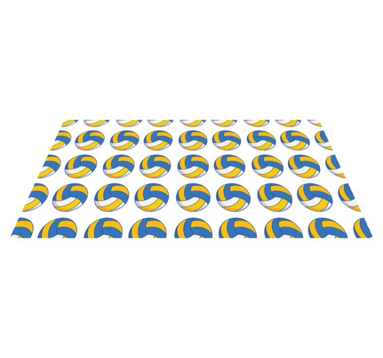Volleyball balls teen vinyl rug - TenStickers