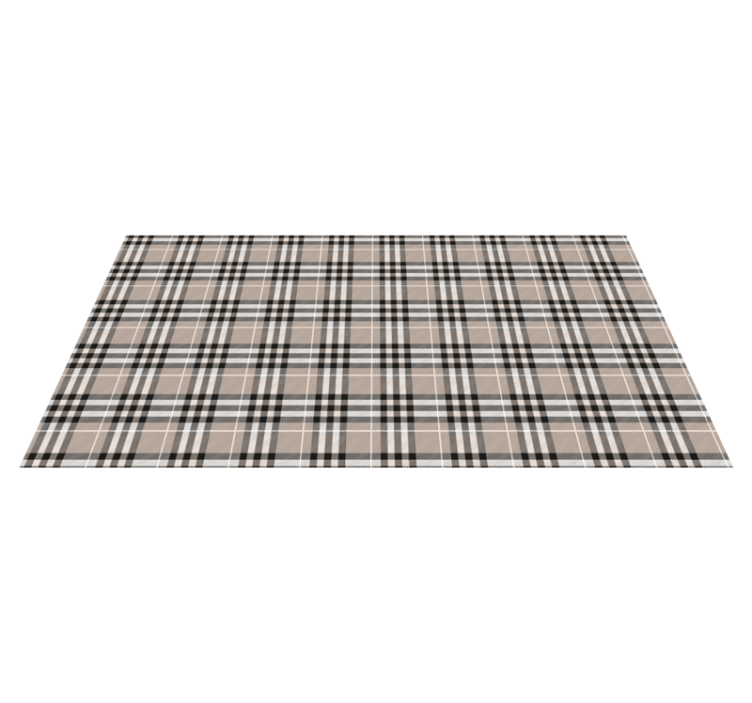 Checked Pattern striped vinyl rug - TenStickers