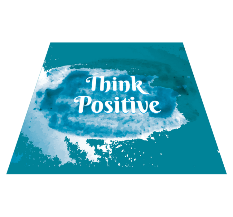 Think Positive custom rug - TenStickers