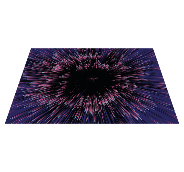 Radial lines and abstract background modern rug - TenStickers