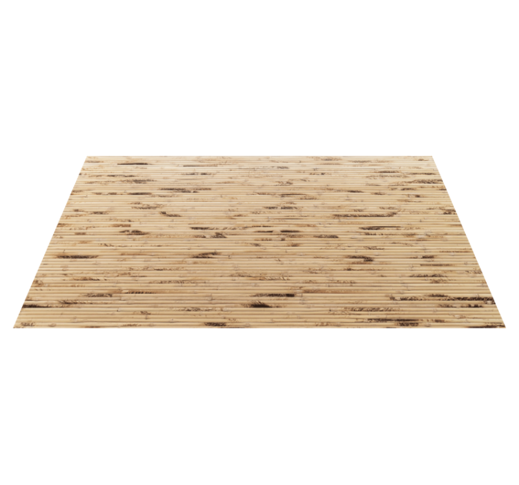 Organic bamboo appearance wood effect vinyl rug - TenStickers