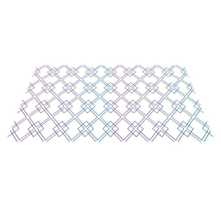 Diamonds and Lines geometric vinyl rug - TenStickers