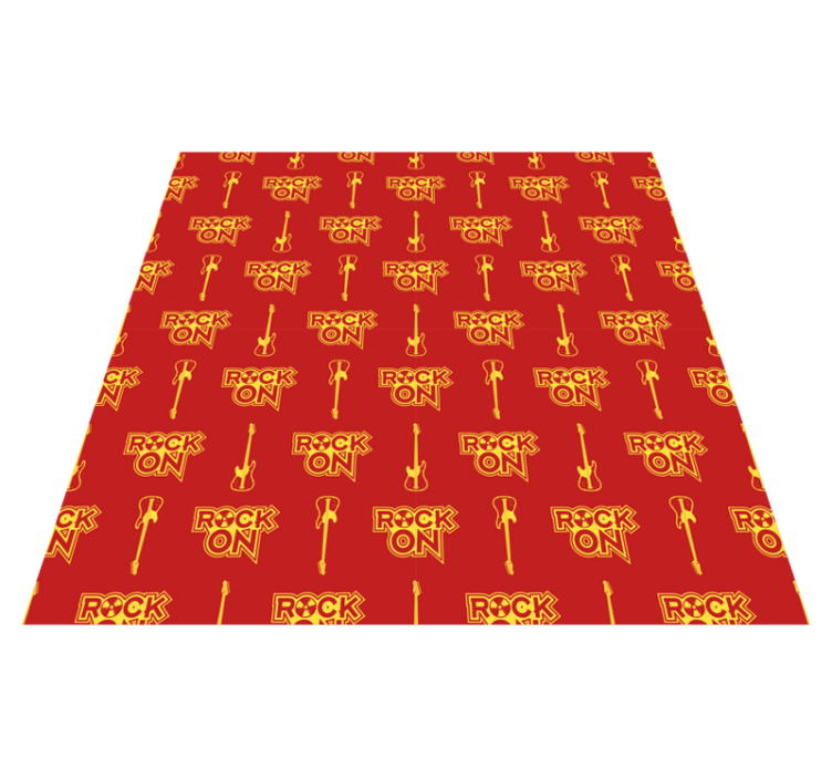 Teen vinyl rug in red rock design - TenStickers