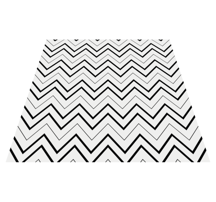 Minimal vinyl rug in chevron pattern - TenStickers