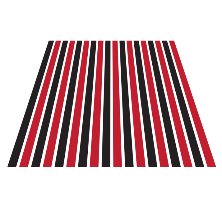 Striking Vertical Lines striped vinyl rug - TenStickers