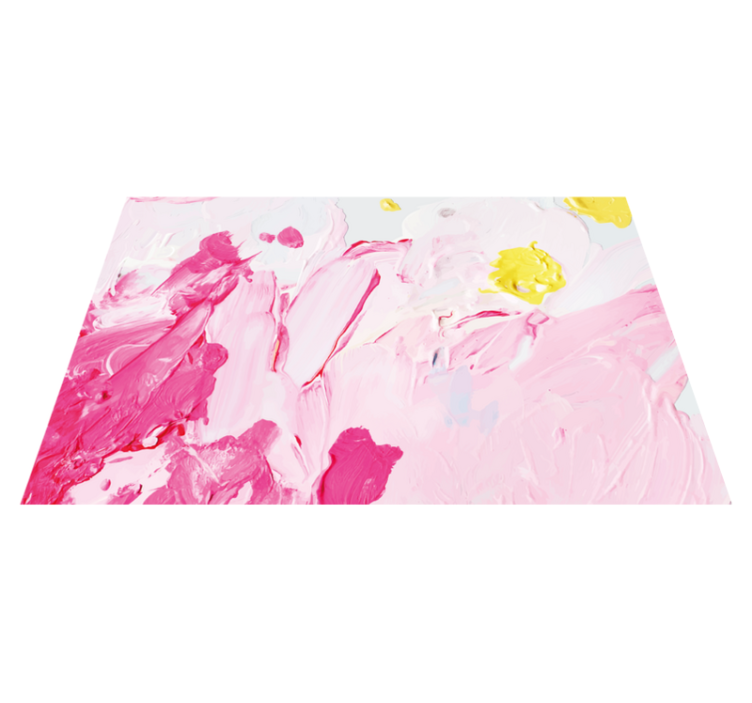 Teen vinyl rug in pink abstract swirls - TenStickers