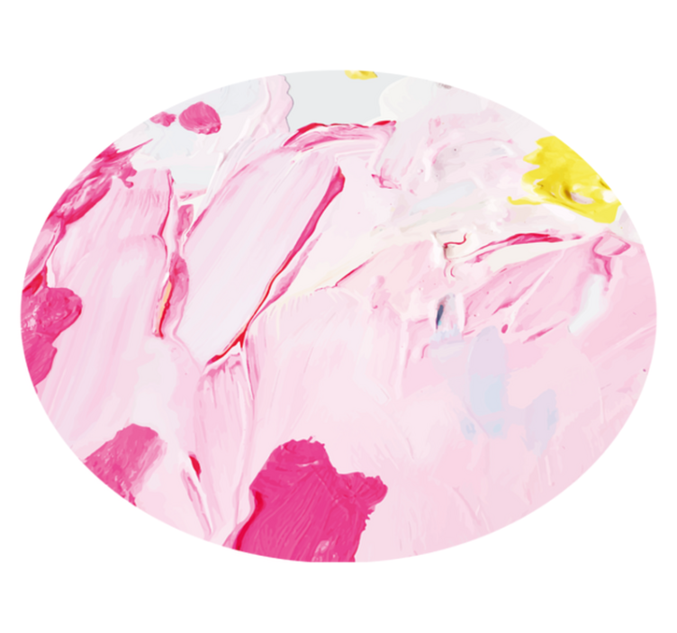 Conceptual Botanical Burst floral vinyl rug - TenStickers