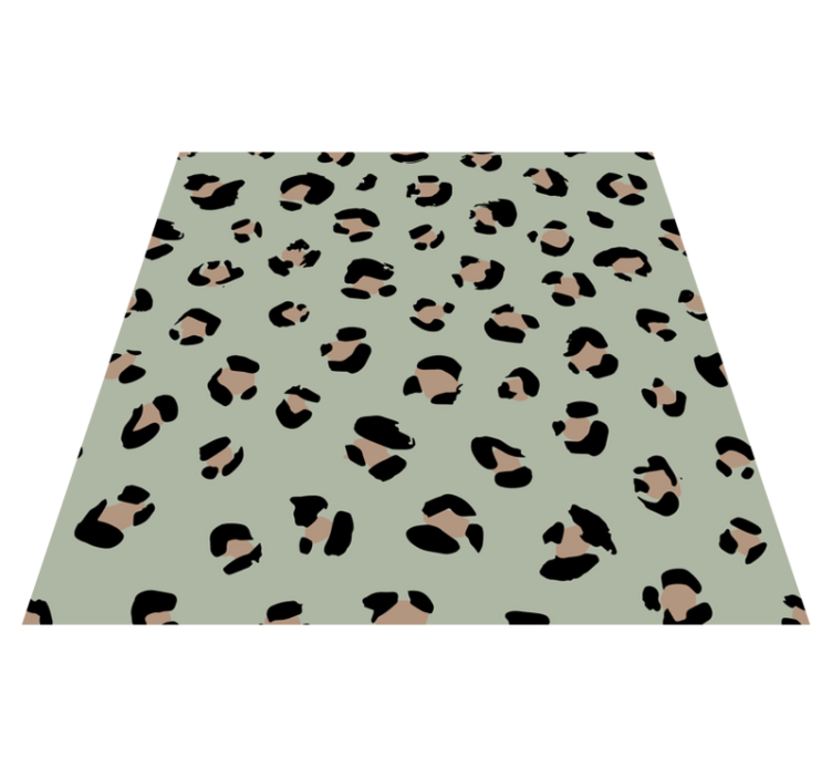 Leopard Spots Illustration animal print vinyl rug - TenStickers