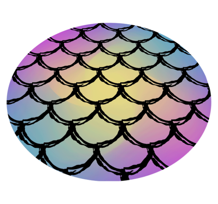 Scales Gradient Pattern road vinyl rug - TenStickers