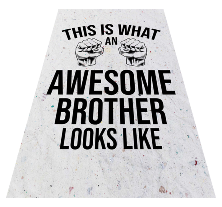 AWESOME BROTHER LOOKS custom rug - TenStickers