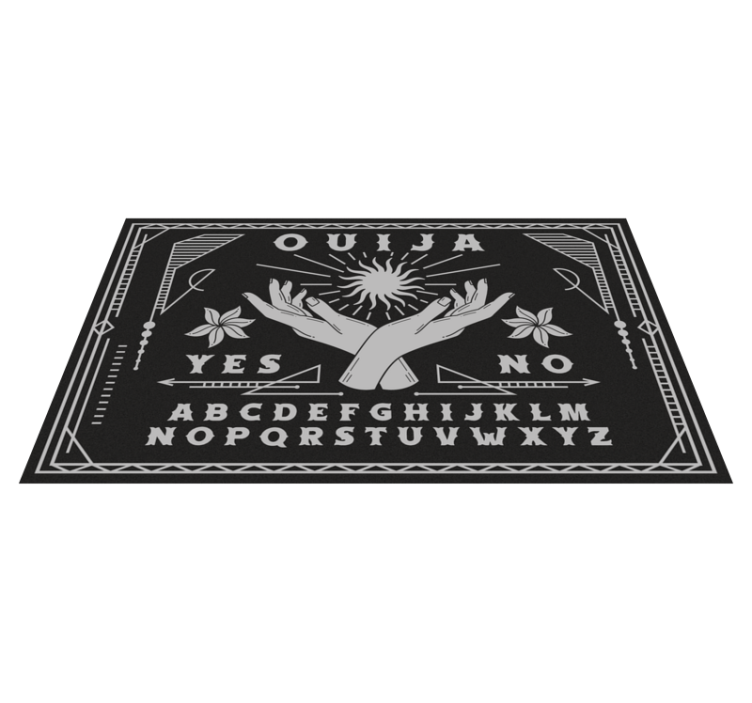 Black and white ouija board vintage rug - TenStickers