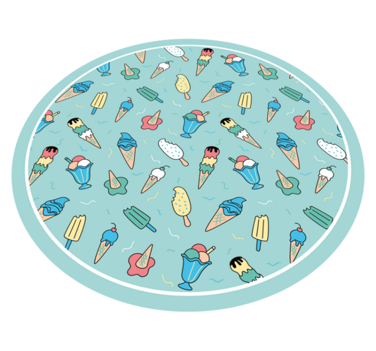 Frozen Treat Joy kids vinyl rug - TenStickers