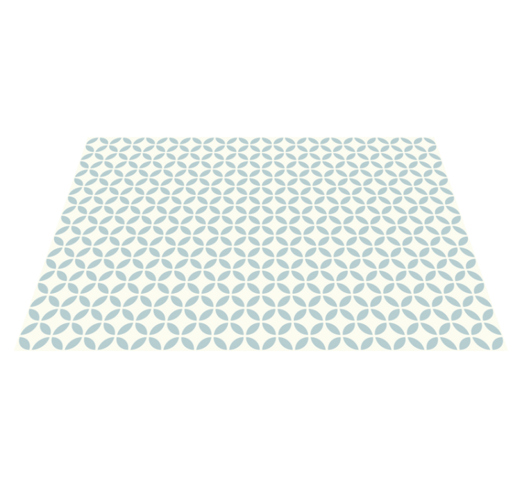 Tile vinyl rug circular patterned design - TenStickers