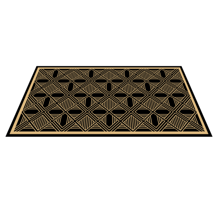 Art Deco sophistication modern vinyl rug - TenStickers