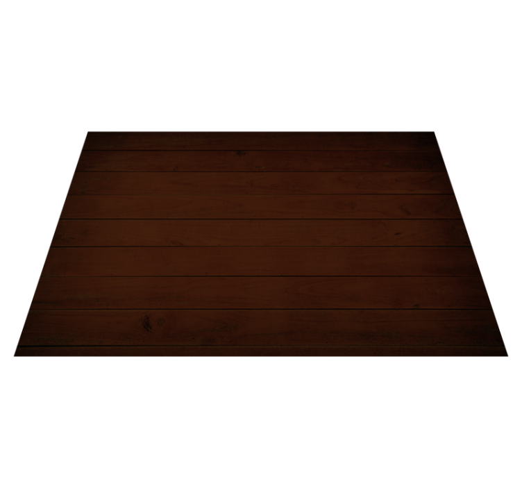 Dark brown texture wood effect vinyl rug - TenStickers