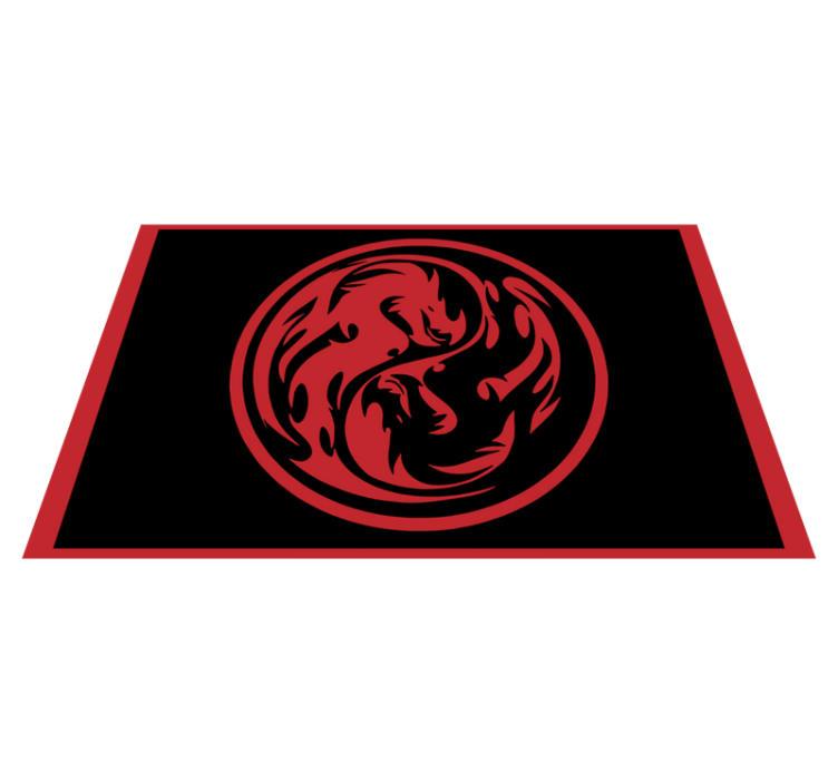 Dragon insignia animal vinyl rug - TenStickers