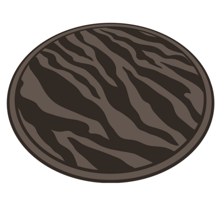 Elegant Zebra Pattern animal print vinyl rug - TenStickers