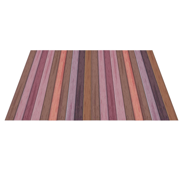 Gray and pink wooden texture rectangular rug - TenStickers